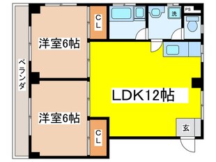 ハイム中幸の物件間取画像